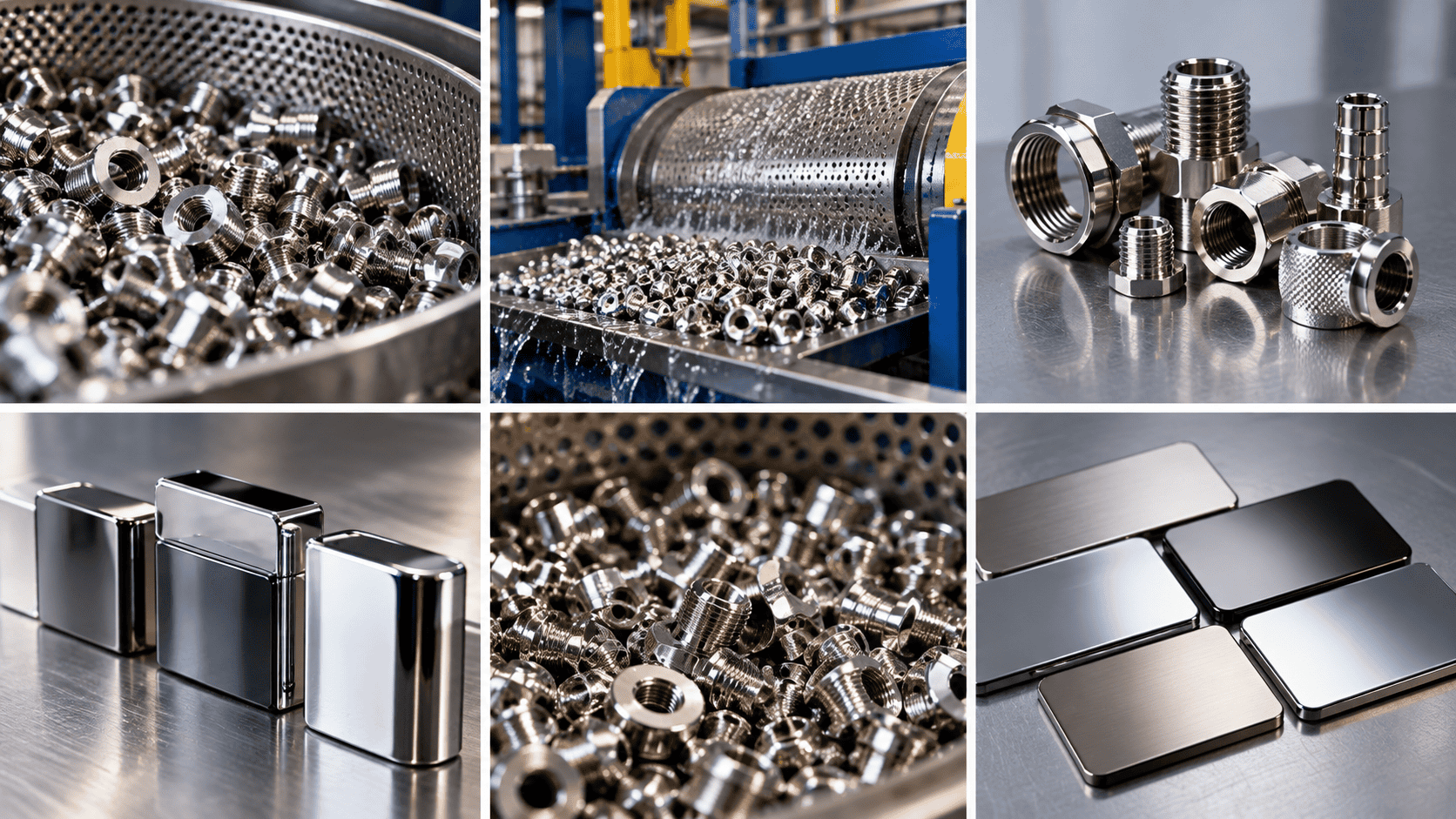 Illustration of threaded fittings and barrel plating components